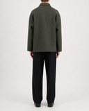 Men country jacket pressed wool