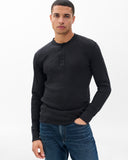 Classic Henley Jet Black