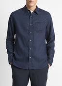 L/S Linen Shirt Costal Blue