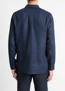 L/S Linen Shirt Costal Blue