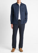 L/S Linen Shirt Costal Blue