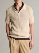 Seed Stitch Rib Polo