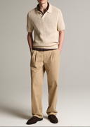 Seed Stitch Rib Polo
